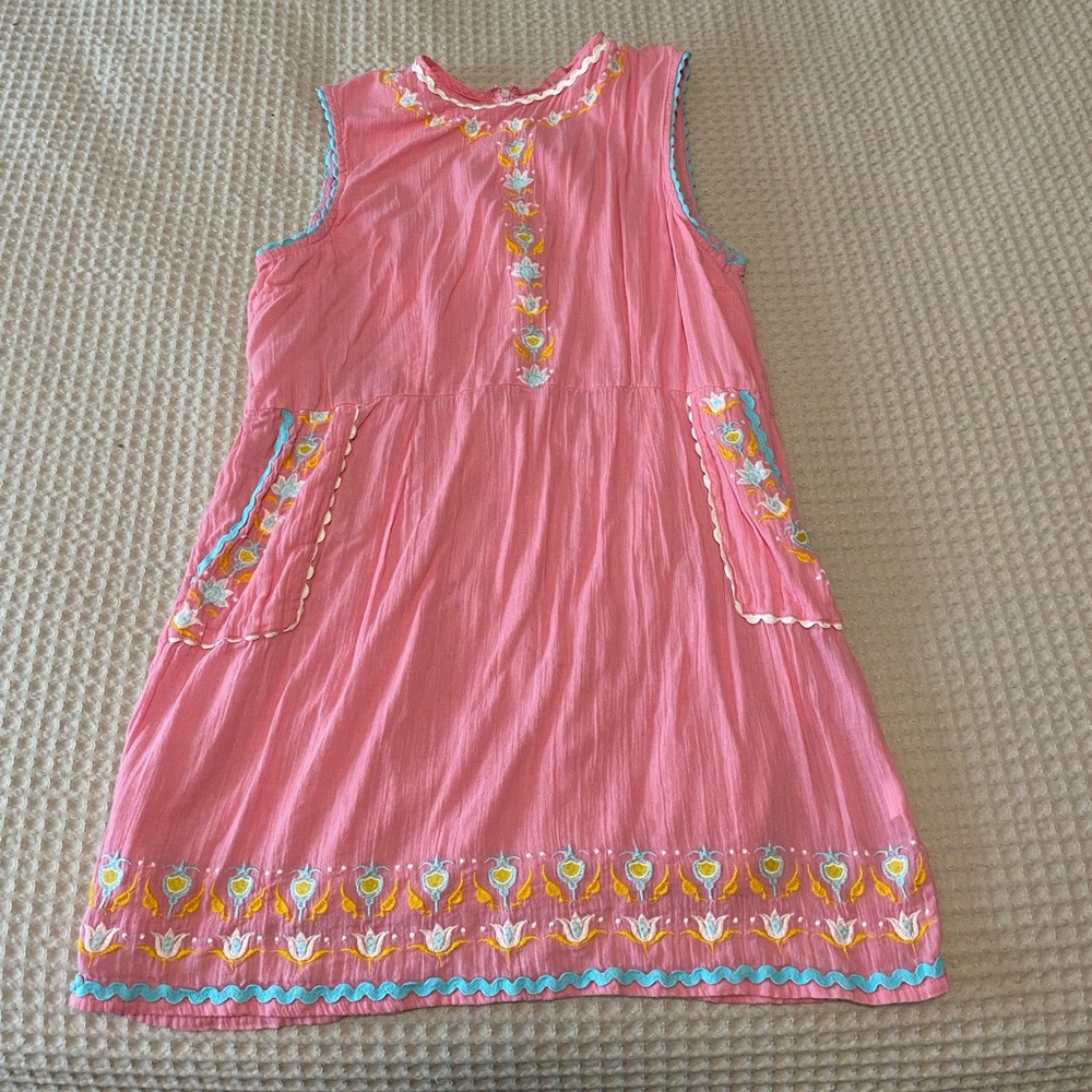 Simply Southern Pink Dress with Embroidery